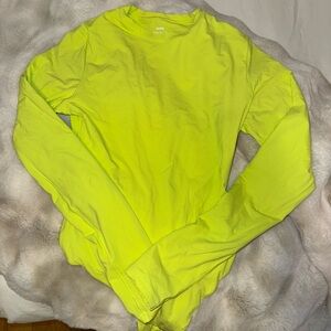Neon Yellow Long Sleeve Shirt